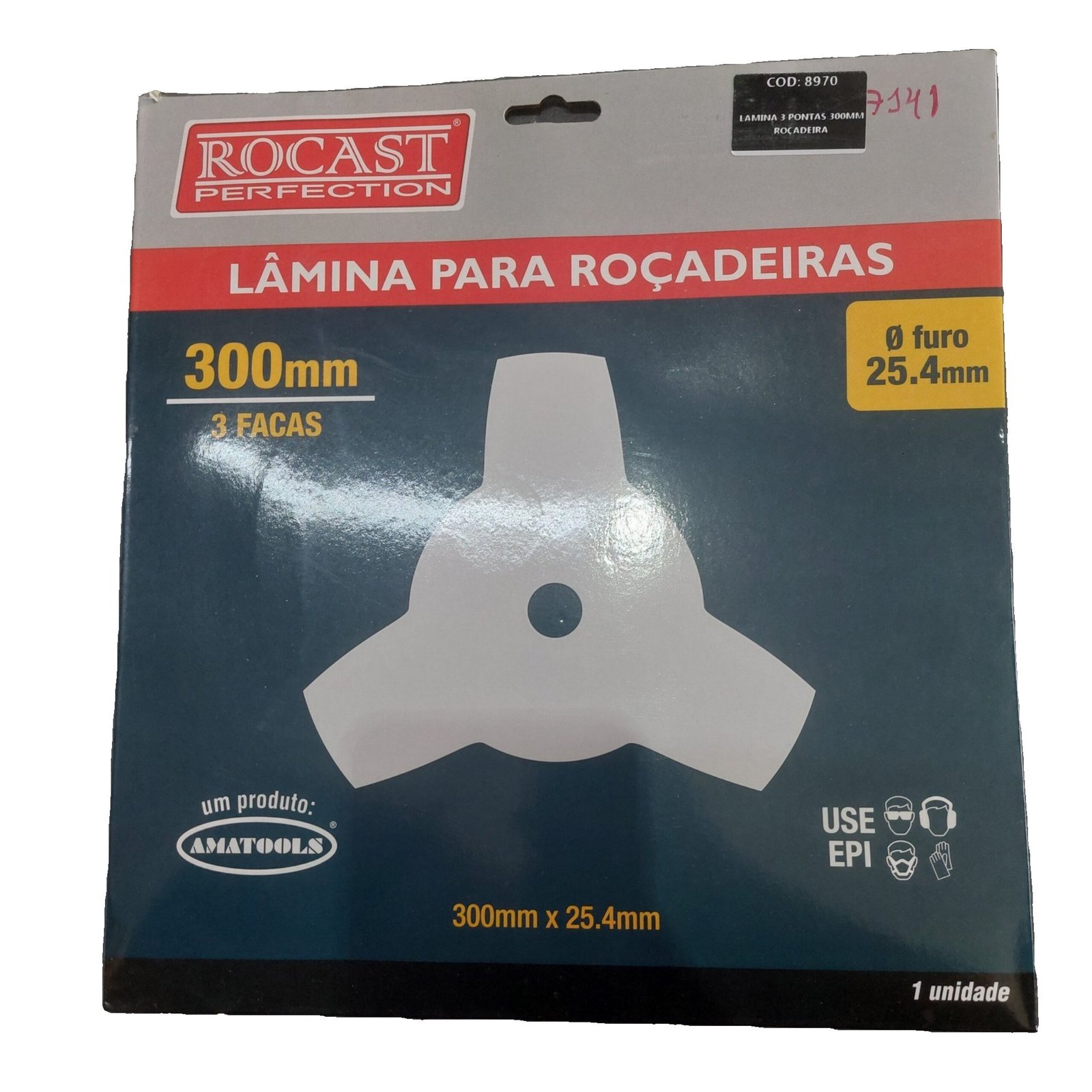 LAMINA 3 PONTAS 300MM ROÇADEIRA